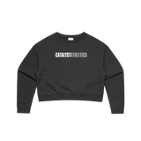 Catalyst Classic Logo Cropped Crew Sweatshirt - Black